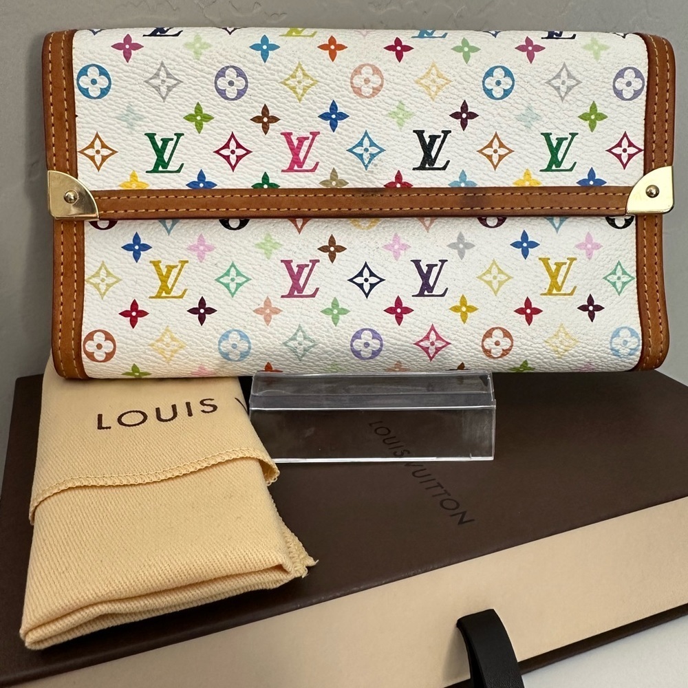 Louis Vuitton International Monogram Multicolor Trifold Long Wallet